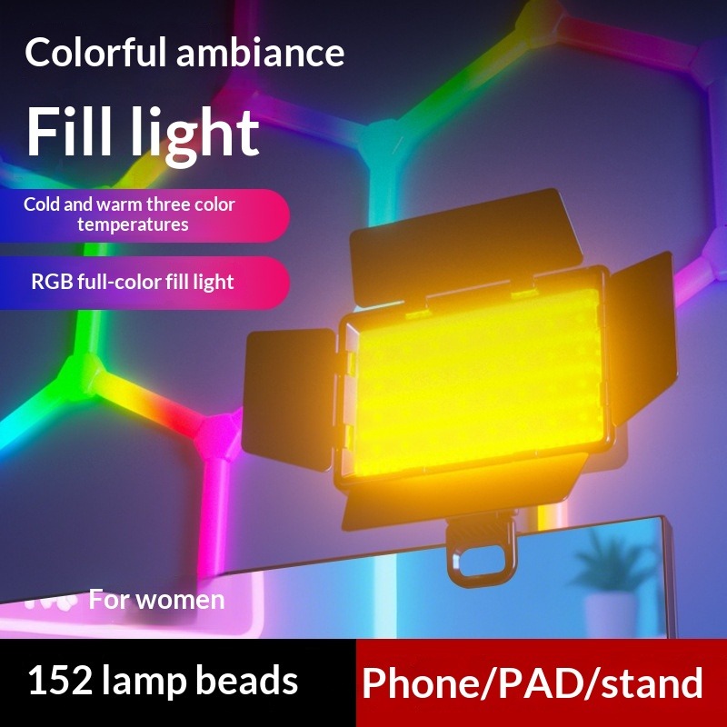 Photography Lighting Outdoor - Dört sayfalık difüzör RGB dolgu ışığı