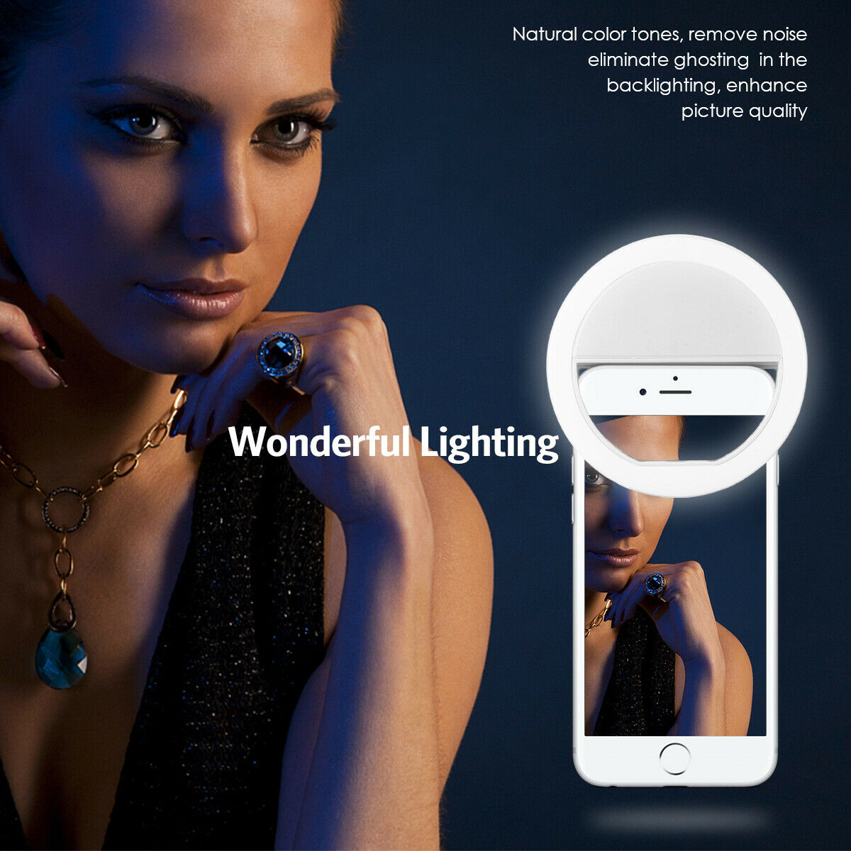 Stand Lighting Photography - USB Şarjlı Led Selfie Halka Işığı