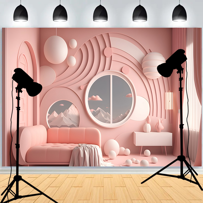 Photography Lighting For Indoor - İç Mekan Sahne Gradyan Tonlu Hale