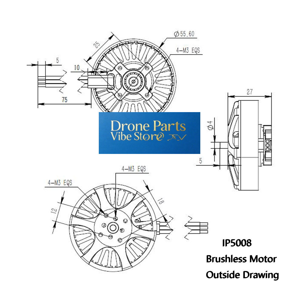 Photography Lighting And Composition - DParts1IP5008 KV370 Çok Rotorlu Dr-one İçin