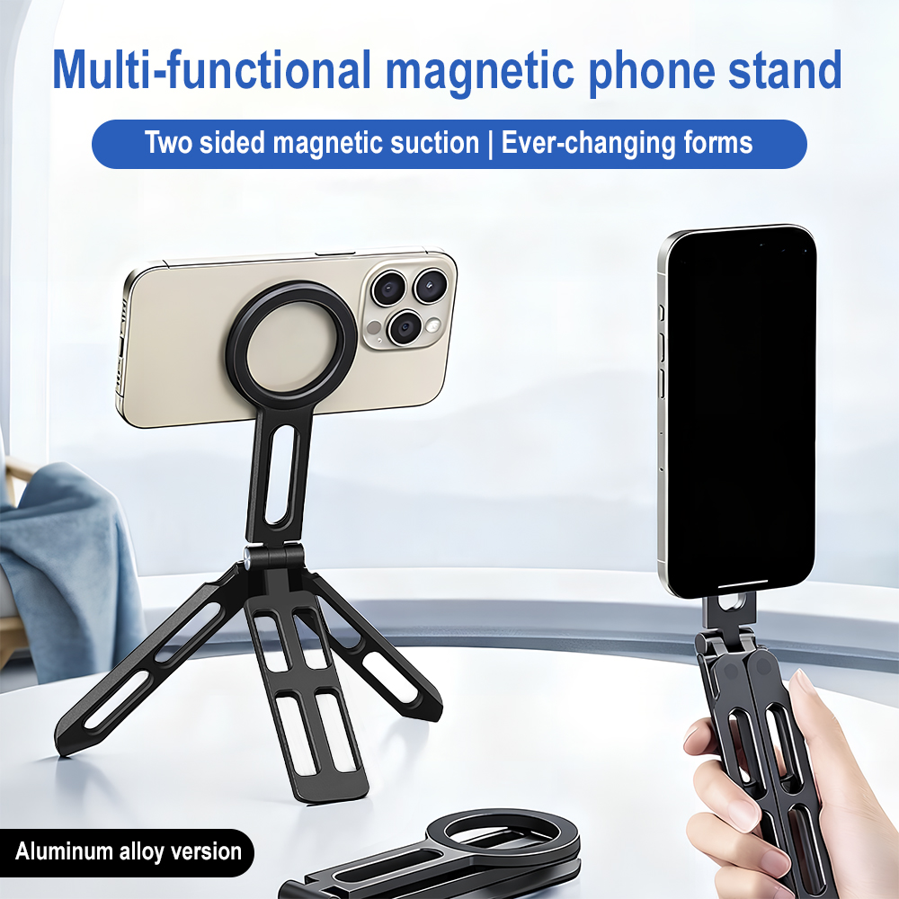 Stand Lighting Photography - Manyetik Telefon Tutucu Dört Eksenli 360