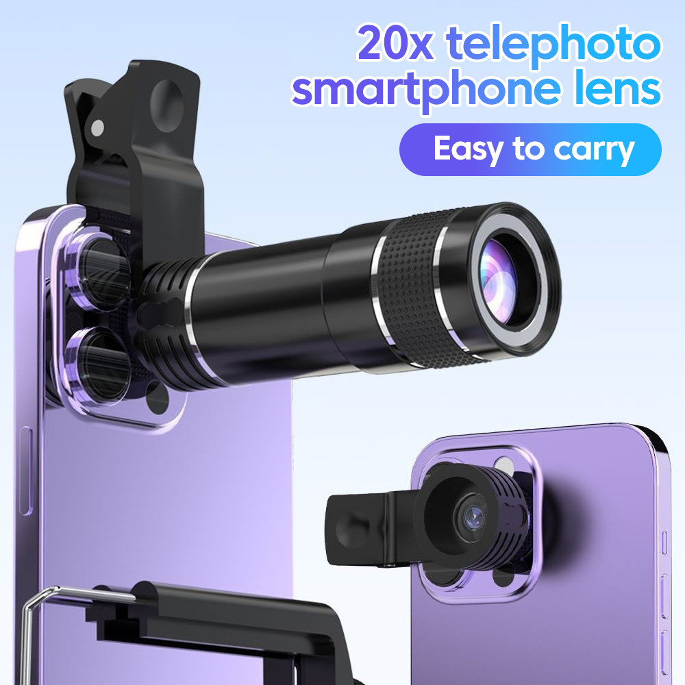 Photography Lighting Definition - Evrensel 20x Telefoto Telefon Lensi Yüksek