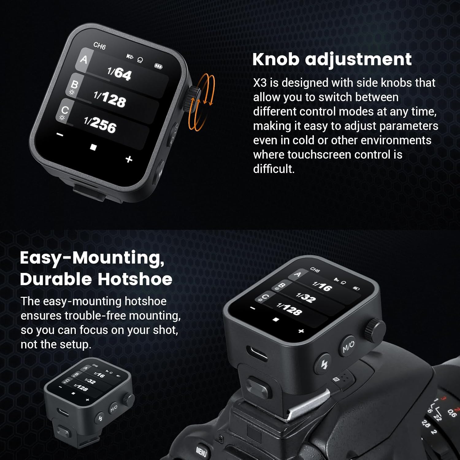 Godox X3C X3N X3S X3F X3O TTL  - Godox Speedlite Flash incelemesi ve fiyatı
