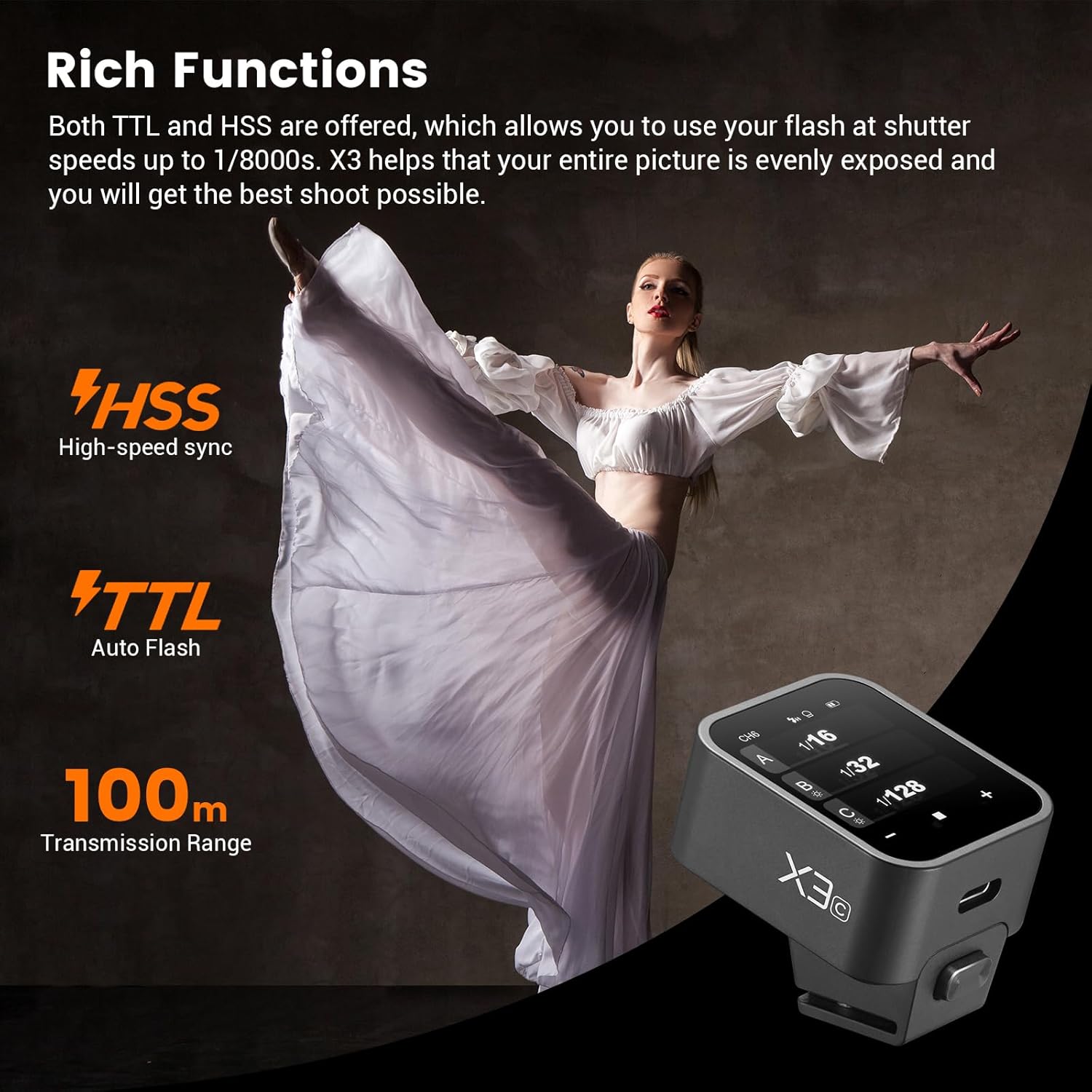 Godox X3C X3N X3S X3F X3O TTL  - Godox Speedlite Flash incelemesi ve fiyatı