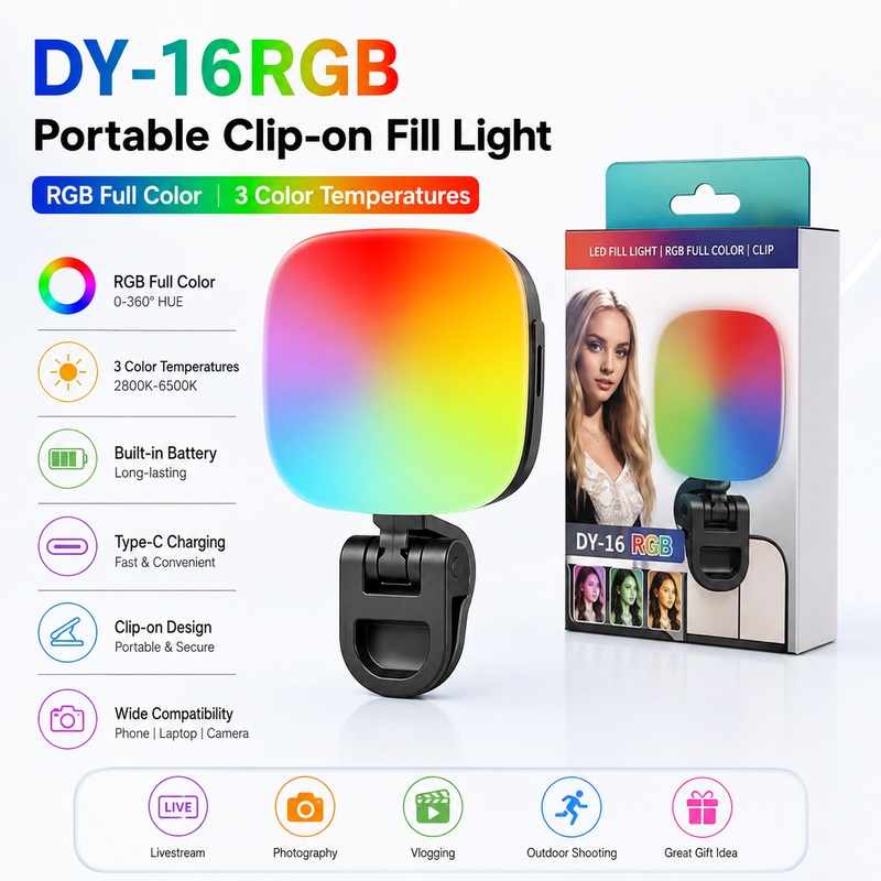 Taşınabilir RGB LED Dolgu Işığ - Photography Lighting Outdoor incelemesi ve fiyatı