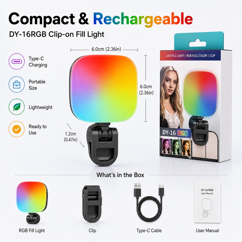 Taşınabilir RGB LED Dolgu Işığ - Photography Lighting Outdoor incelemesi ve fiyatı