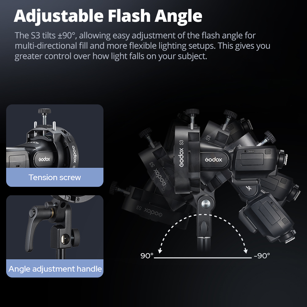GODOX S3 Flaş Braketi Speedlit - Godox Speedlite Flash incelemesi ve fiyatı